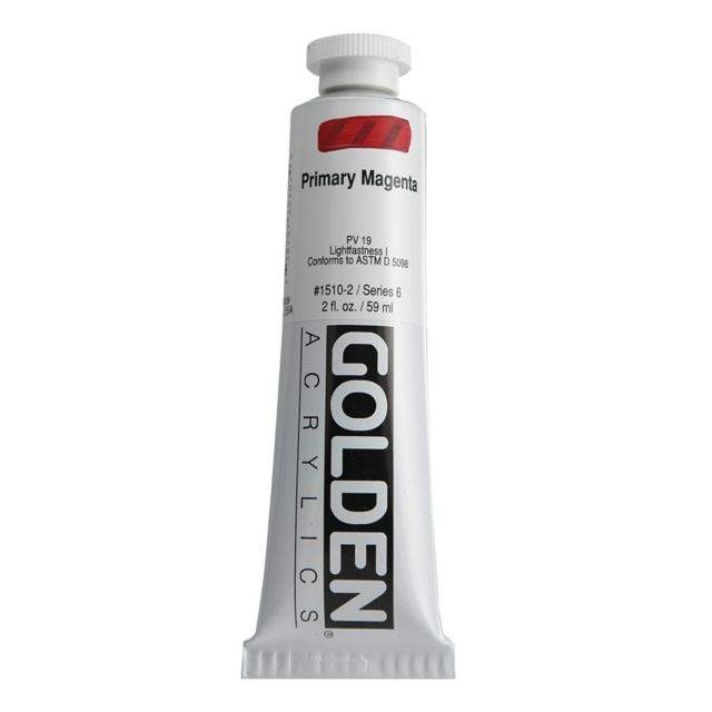 Heavy Body Acrylic Primary Magenta 2 Oz Tube