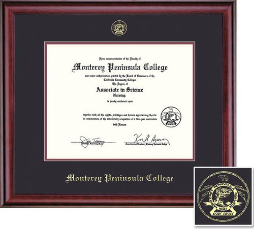 Monterey Peninsula College 8.5'' x 11'' Classic Diploma Frame