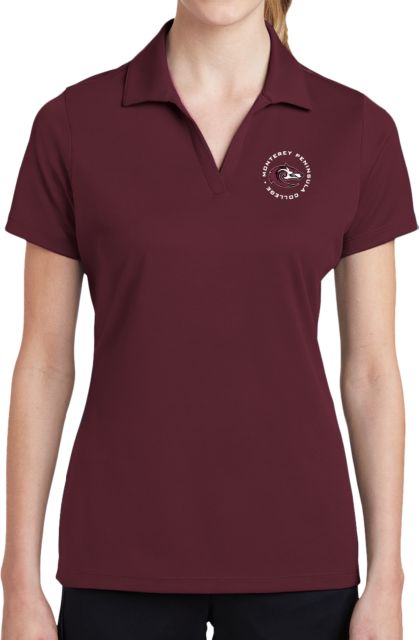 Monterey Peninsula Womens Dry Mesh Polo Monterey Peninsula College Mascot - ONLINE ONLY